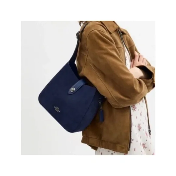 Almost brand new Coach Hadley Convertible Crossbody Bag In Suede - Picture 3 of 4